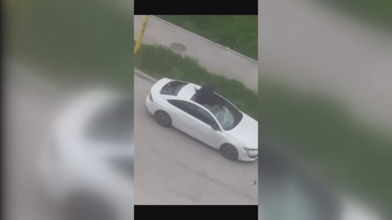 Демолирал автомобил во Тузла, па пропаднал низ покривот